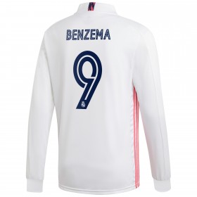 Real Madrid Fodboldtrøjer Karim Benzema 9 Hjemmebanesæt 2020/21 Langærmet